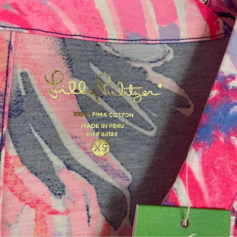 Lilly Pulitzer NWT Merrit Dress True Blue Paradise Point Size XS - Picture 4 of 13